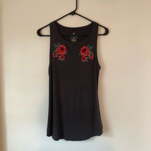 American Eagle Soft & Sexy Tank Dark Gray Size S